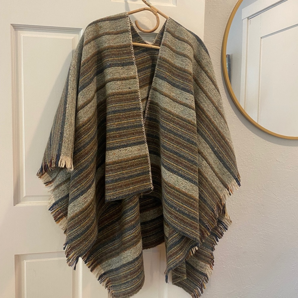 Vintage Wool Poncho